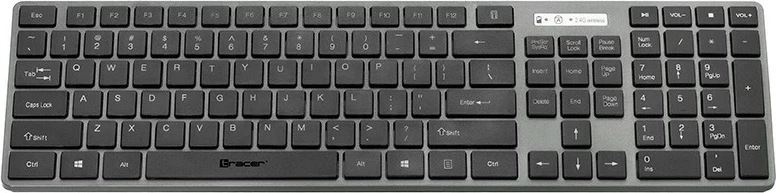 Set tastierë dhe maus Tracer SET RF Nano USB, wireless, i zi/argjendtë