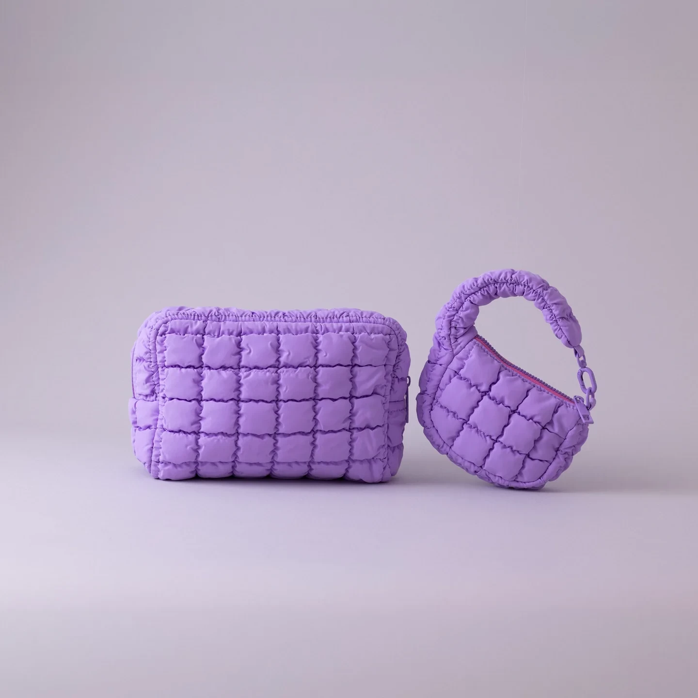 Cosmetic Bag Quilt Stash Purple