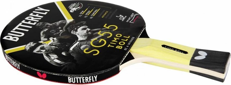Reket ping pongu Butterfly, uniseks, i kuq dhe i zi