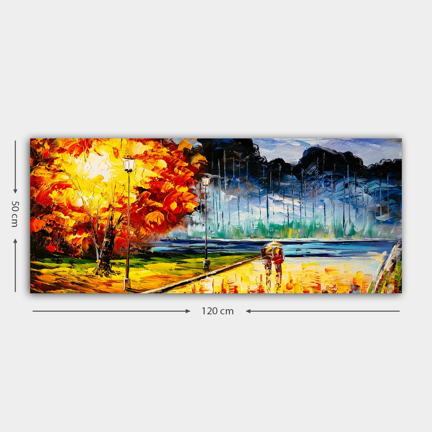 Pikturë dekorative në kanavacë, shumëngjyrëshe, YTY261904097_50120, 50x120cm