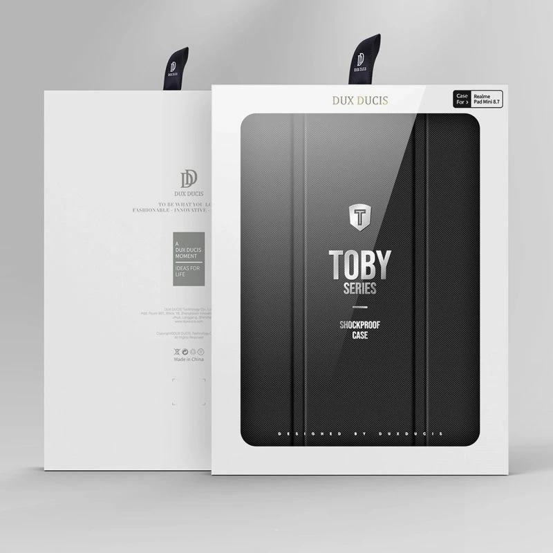 Kapak tablet Dux Ducis Toby për Realme Pad Mini, i zi