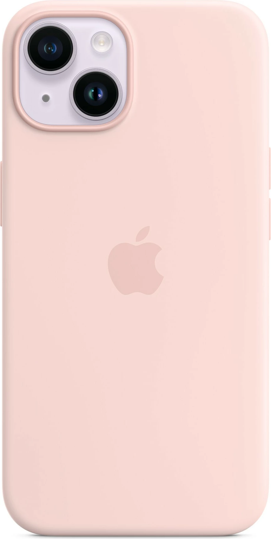 Mbështjellës silikonik Apple iPhone 14 me MagSafe, Chalk Pink
