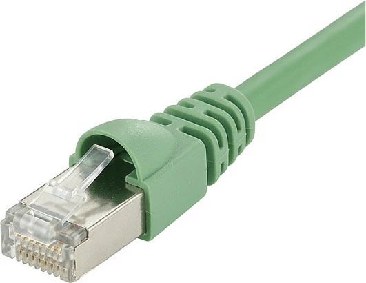 Kabllo rrjeti Telegärtner Cat6A S/FTP LSOH 0.5 m, e gjelbër