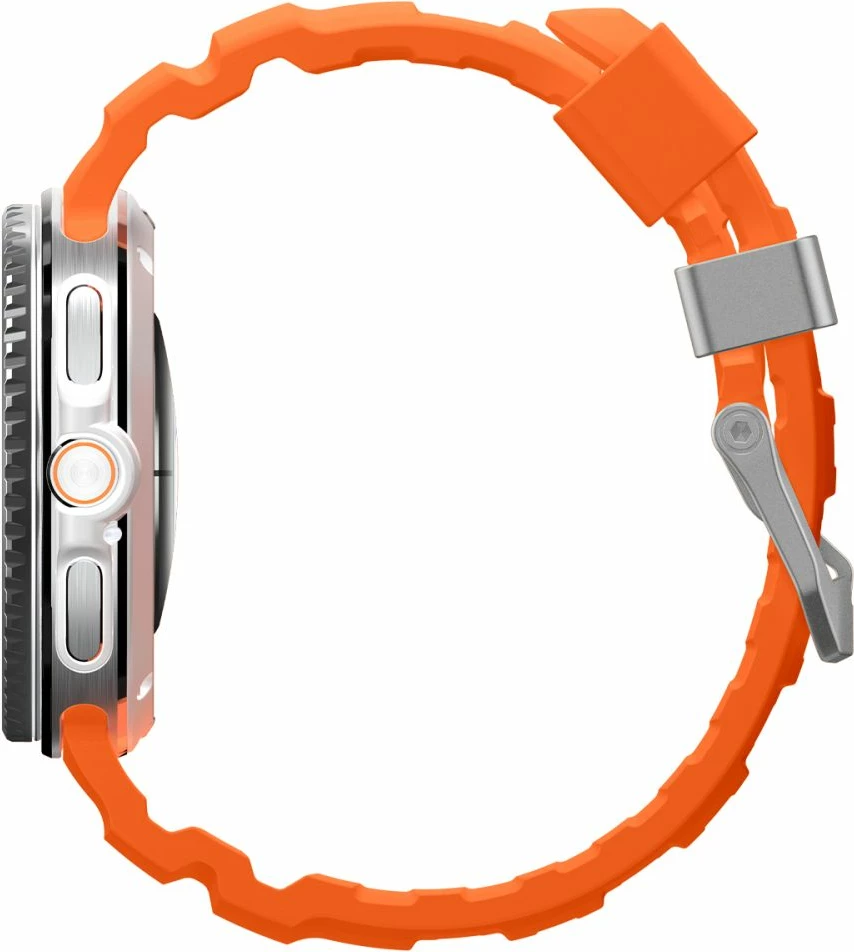 Rrip silikoni Spigen WBS2 për Samsung Galaxy Watch 8/8 Classic 40/44/46 mm, portokalli, 1 copë