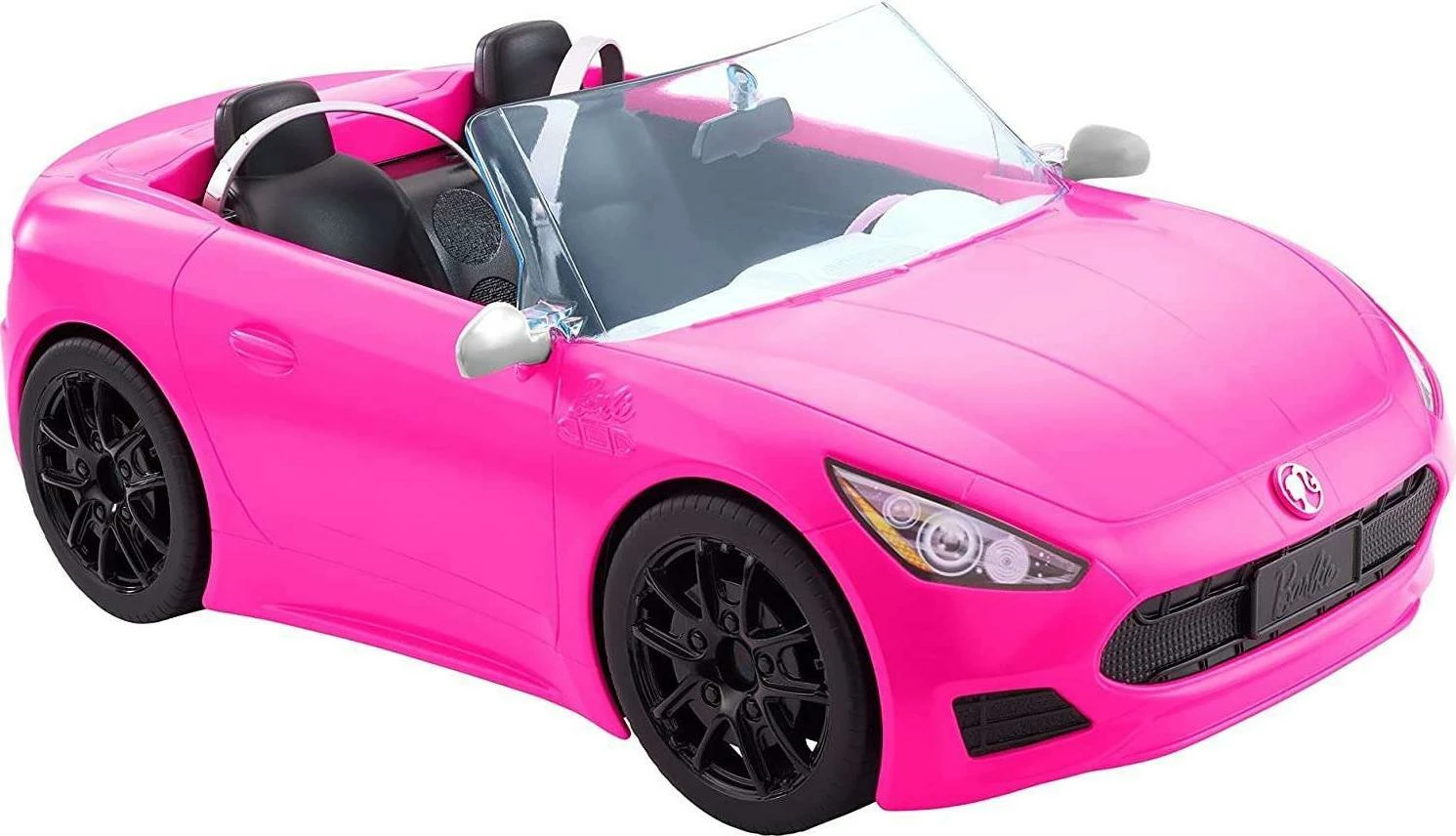 Vetura lodër kabriolet Barbie HBT92, për 2 kukulla, me rrota rrotulluese, rozë