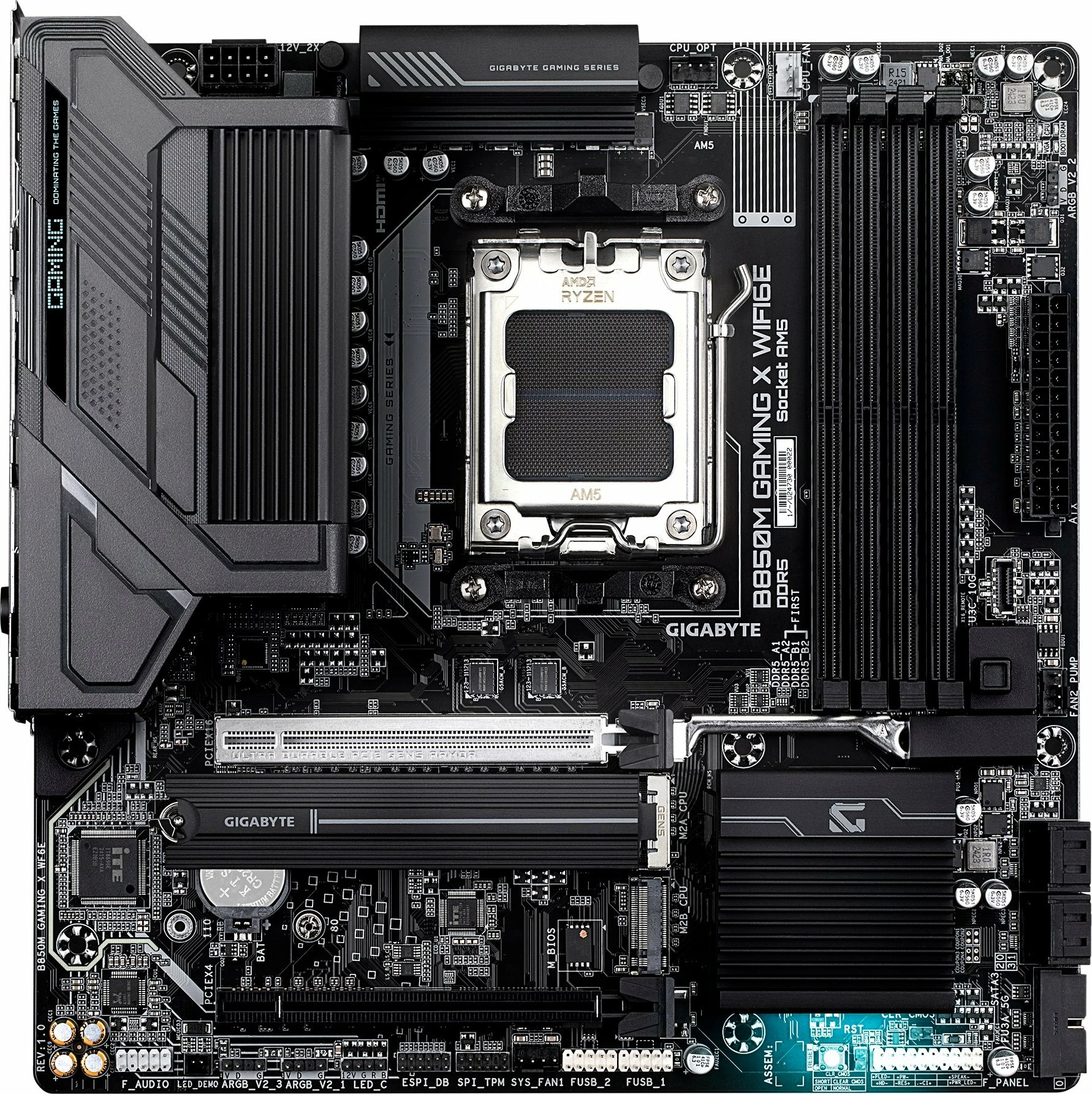 Pllakë amë Gigabyte B850M GAMING X WIFI6E, Micro-ATX, AM5, DDR5, WiFi 6E