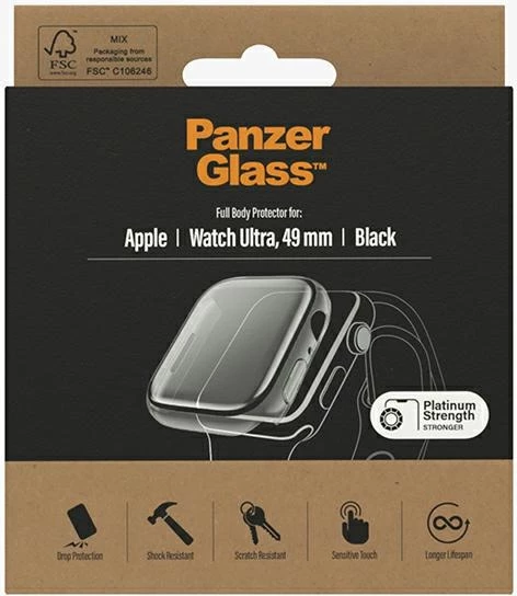 Mbështjellës PanzerGlass Full Body për Apple Watch Ultra 49mm, zi