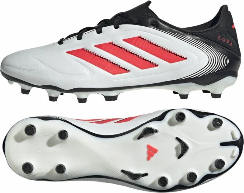Atlete futbolli adidas për meshkuj, të bardha