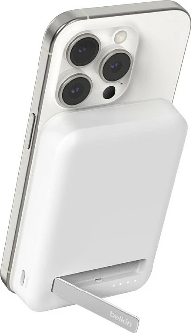 Power bank Belkin BoostCharge Pro 8000 mAh wireless i bardhë