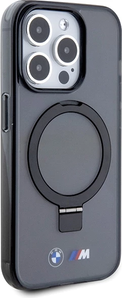 Mbështjellës BMW Ring Stand M Collection MagSafe për iPhone 15 Pro Max, i zi