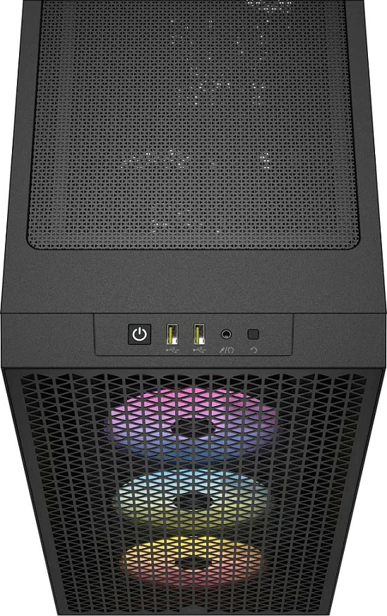 Kasë Corsair 3000D RGB AIRFLOW, mid-tower, ATX, 3x AR120 RGB, e zezë