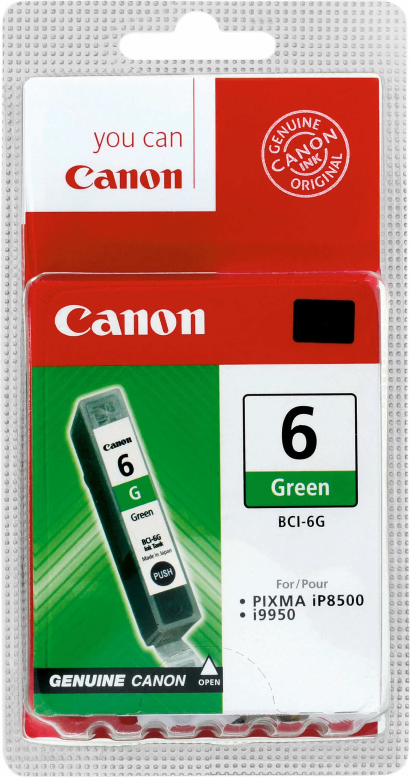 Kartrixh bojë Canon BCI-6G, Jeshile, Pigment, 2300 faqe
