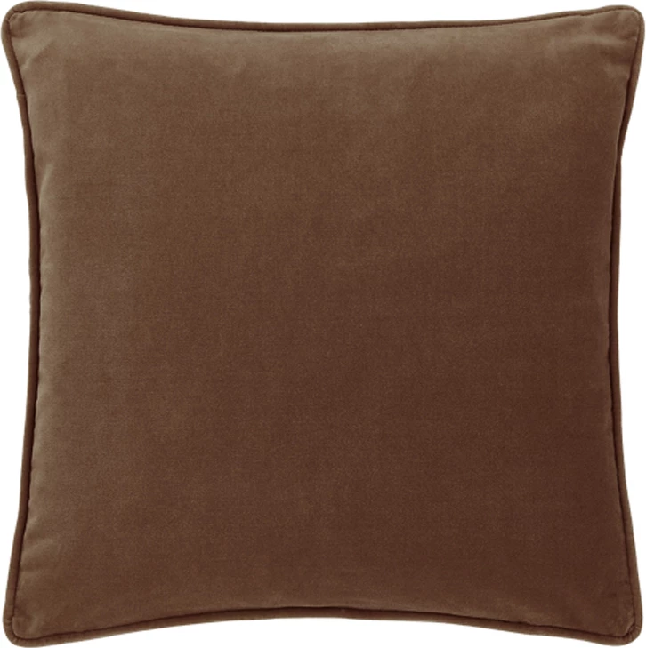 Jastëk dekorativ CAMU, kadife, kafe, 45x45cm
