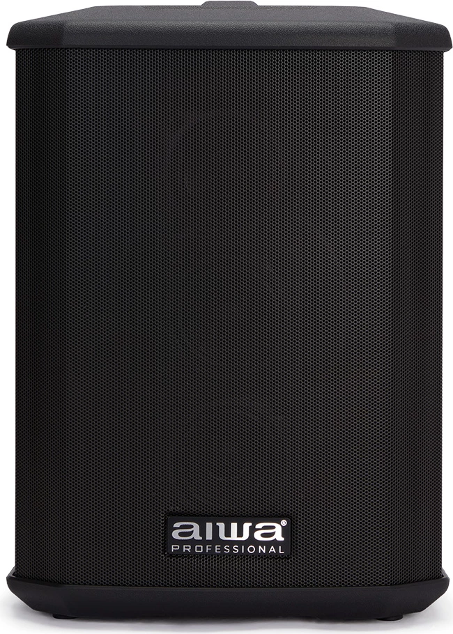 Altoparlant portativ aktiv Aiwa AX-1PRO 100W RMS Bluetooth 5.0 me bateri, mikser 3-kanalësh me reverb, TWS, 6.5\" woofer, i zi