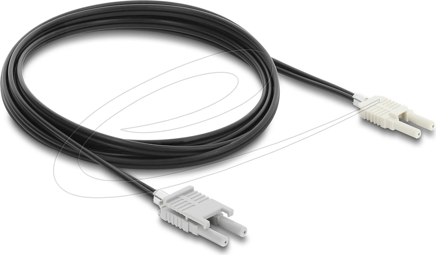 Kabllo fibër optike DeLOCK HFBR 4506-4516Z, duplex në duplex, 2 m, zi/gri