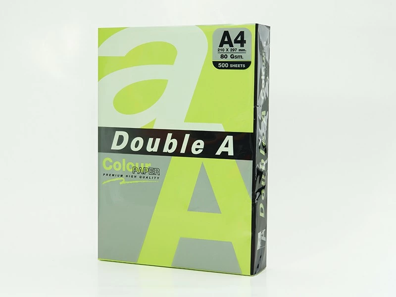 Double A Leter Me Ngjyre A4 75Gr Neon Green 100Fl