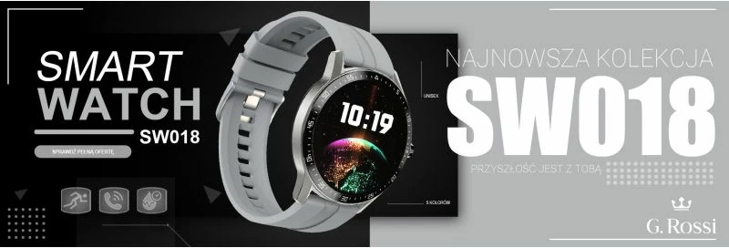 Smartwatch unisex G.ROSSI, argjend
