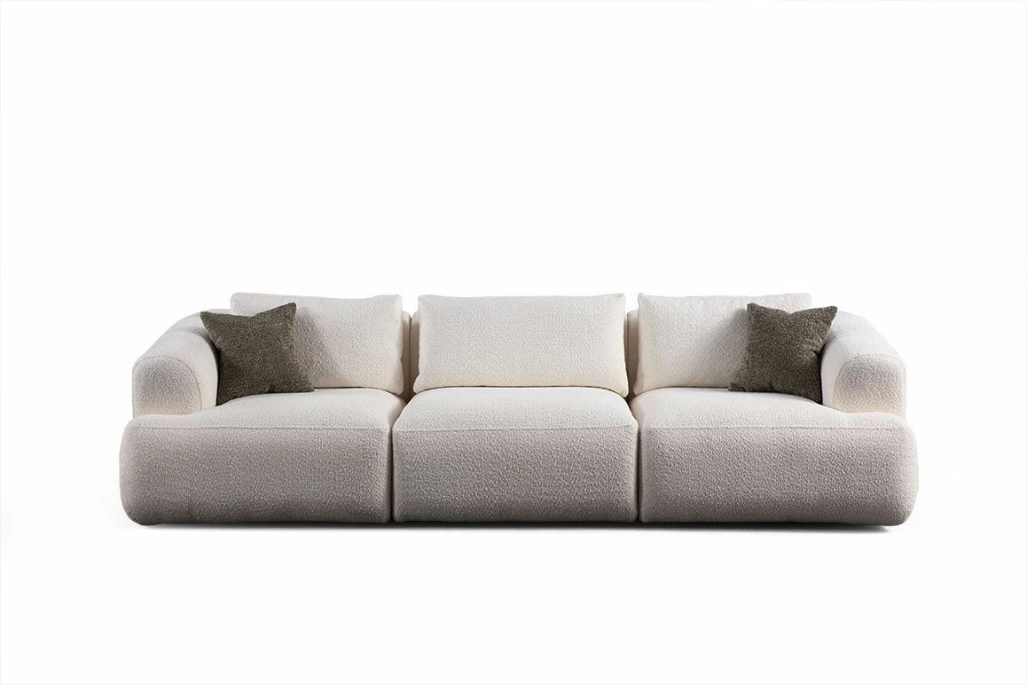 Divan treshe Atelier del Sofa, Sofia (L1 + O1 + 1R), i bardhë