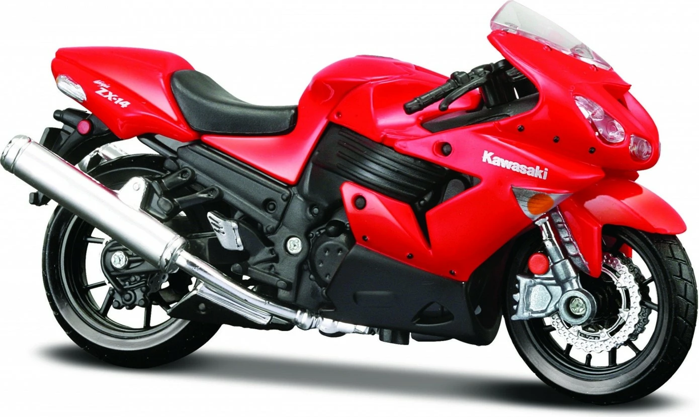 Model motor Maisto Kawasaki Ninja ZX-14, 1:18, Kuqe