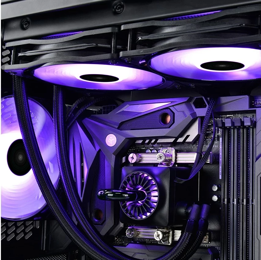 Ventilator kase DeepCool RF120-3in1, 12 cm, 3 copë, i zi, me ndriçim multi