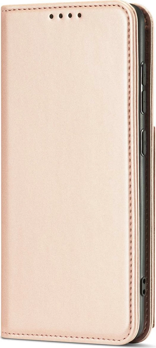 Mbështjellës Hurtel Magnet Card Case për Samsung Galaxy A12 5G, me kapak, portofol, rozë