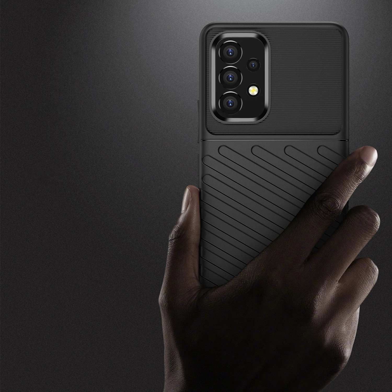 Mbështjellës Hurtel Thunder Case për Samsung Galaxy A53 5G, i zi
