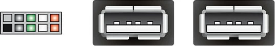 Kabllo adaptor USB i brendshëm DeLOCK 83292, 0.2 m, 2x USB-A femër, 9-pin header, e zezë