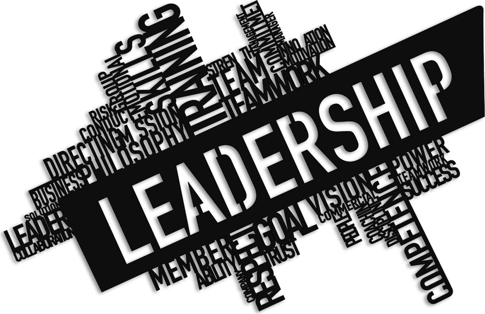 Aksesor dekorativ metalik për mur, Wallity, Leadership, ngjyrë e zezë