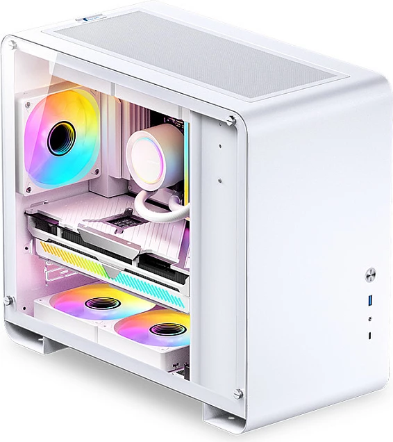 Kasë Jonsbo U4 Mini, Micro-ATX, xham i temperuar, e bardhë