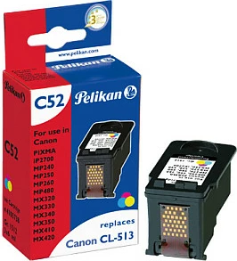 Kartush boje Pelikan C52, zëvendësim Canon CL-513, trengjyrëshe (C/M/Y)