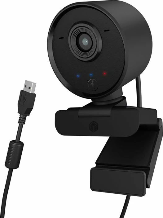 Webkamerë ICYBOX IB-CAM502-HD Full HD 1080p 30fps, AI auto-tracking 350°, mikrofon stereo, USB 1.70 m, me telekomandë, e zezë, set 2 copë