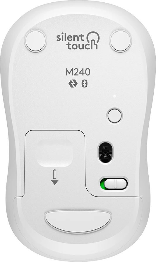 Maus Logitech M240 Bluetooth Silent 4000 dpi, Off White