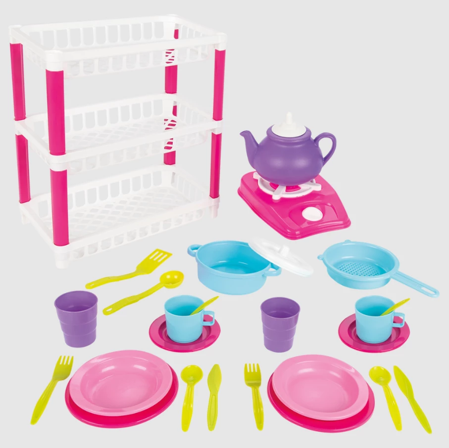 Set lodër për vajza Pilsan Hamarat Three Tier Dish Rack Set