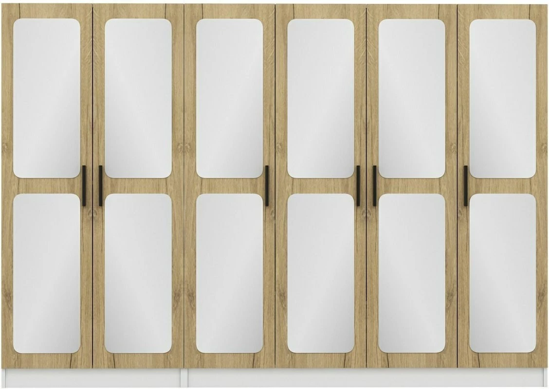 Dollap rrobash Skye Decor, ngjyrë arre, 3873