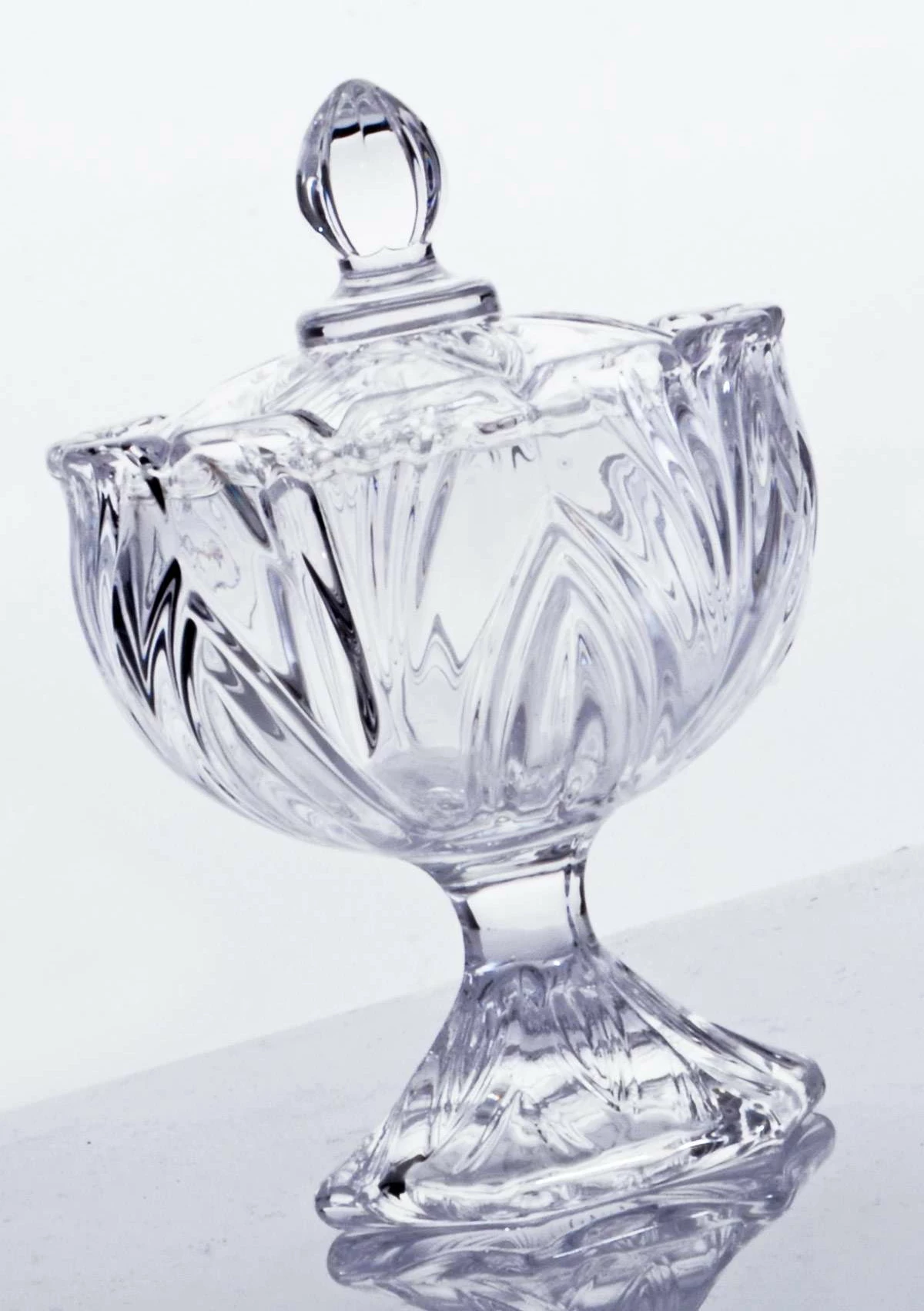 Enë për sheqer prej qelqi, transparente, Hermia, BADE6631