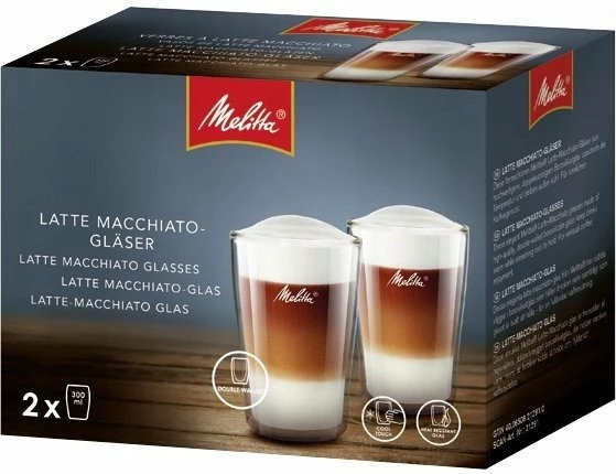 Gotë latte termale Melitta 6761118 300 ml, transparente, set 2 copë