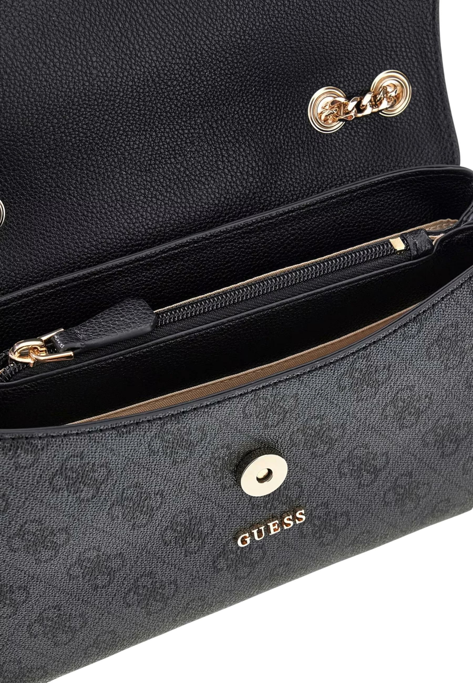 Çantë krahu për femra Guess COLEEN LOGO SMALL SA HWSG97 49210, antracit