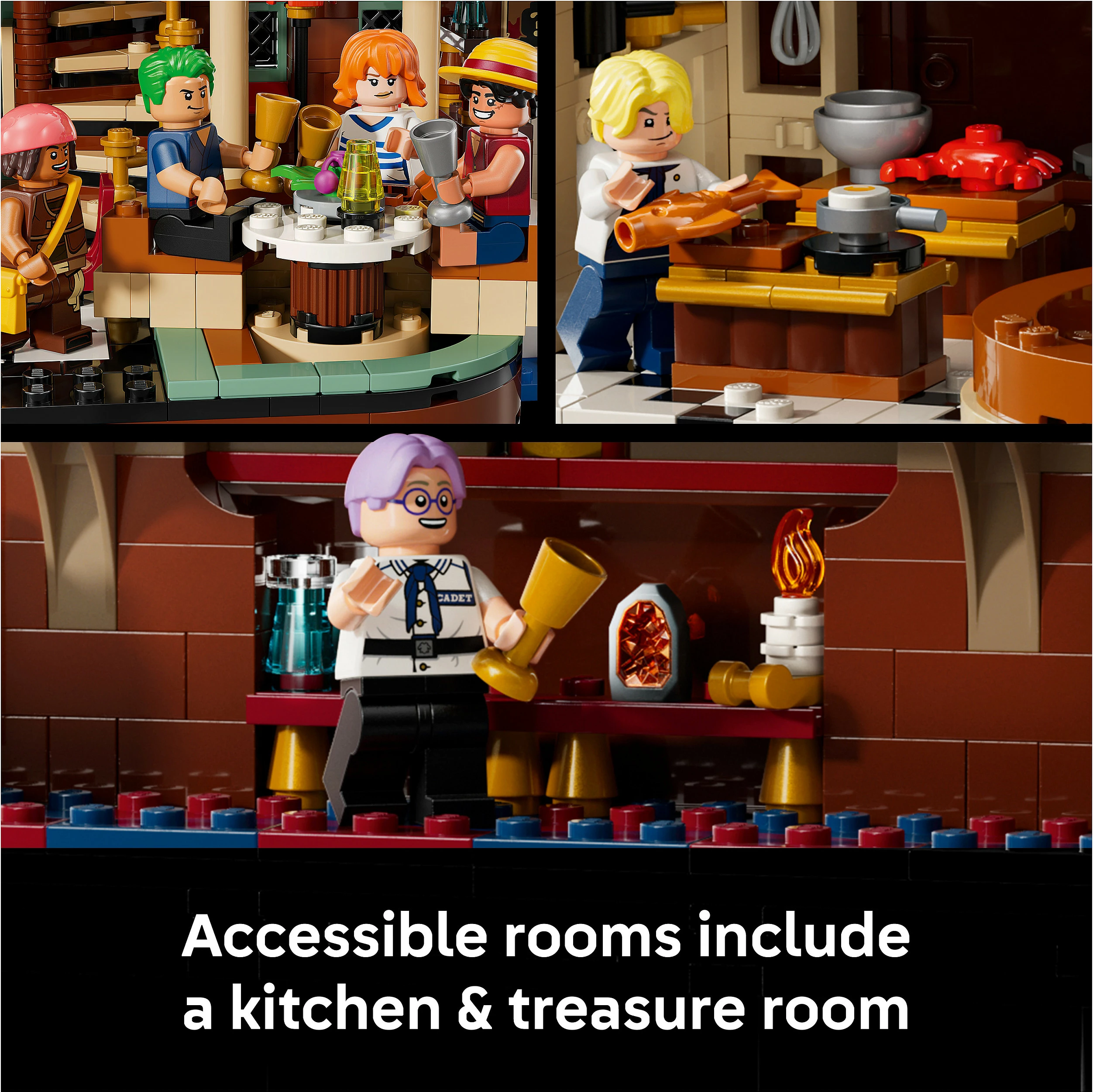Set ndërtimi LEGO ONE PIECE The Baratie Floating Restaurant 75640, 3402 copë, 18+, multikolor