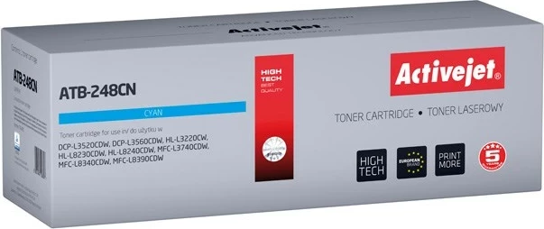 Toner Activejet ATB-248CN, për printer Brother, Blu