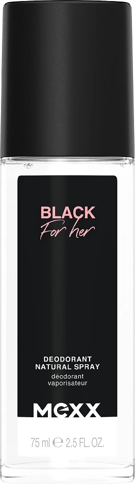 Deodorant spray për femra Mexx Black For Her 75ml