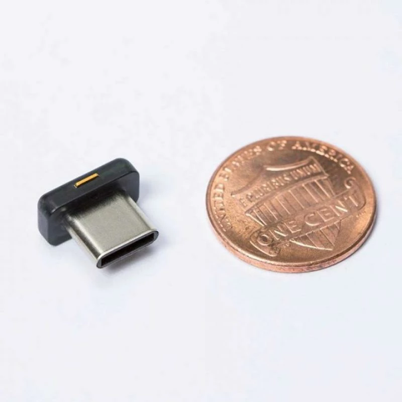 Çelës sigurie USB-C Yubico YubiKey 5C Nano, i zi