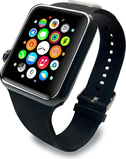 Rrip silikoni për Apple Watch Karl Lagerfeld KLAWLSLCK Choupette Heads, i zi, 42/44/45mm