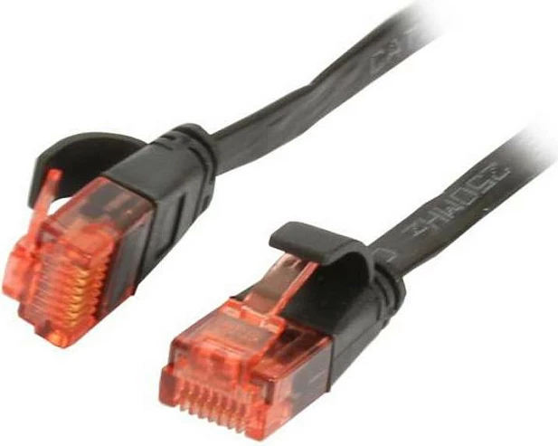 Kabllo rrjeti Synergy21 Patch RJ45 CAT6, 0.15 m, UTP, e sheshtë, e zezë