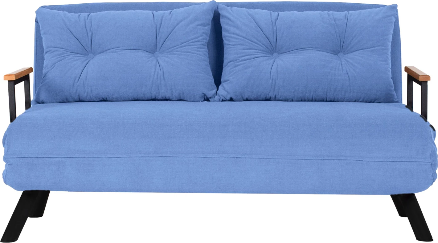 Divan-krevat dy ulëse, ngjyrë e kaltër, Sando 2-Seater