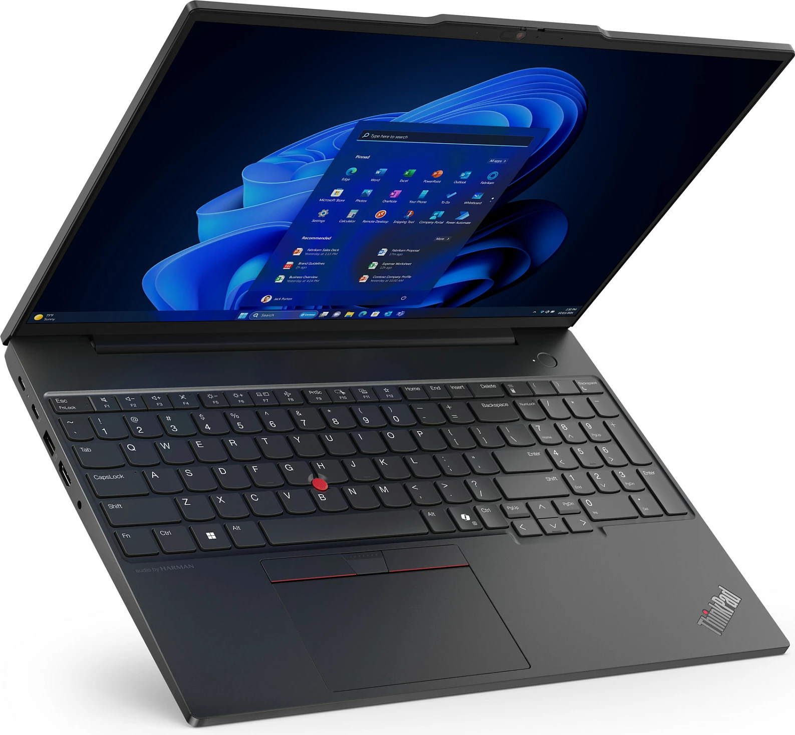 Laptop Lenovo ThinkPad E16, Intel Core Ultra 7, 32 GB, 1 TB, 16", Windows 11 Pro, e zezë
