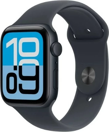 Smartwatch, Apple, Watch SE 3 GPS+Cellular, 40 mm, OLED LTPO Retina, 64 GB, bateri deri 18 orë, rezistent ndaj ujit 50 m, rrip sportiv M/L, ngjyrë Midnight