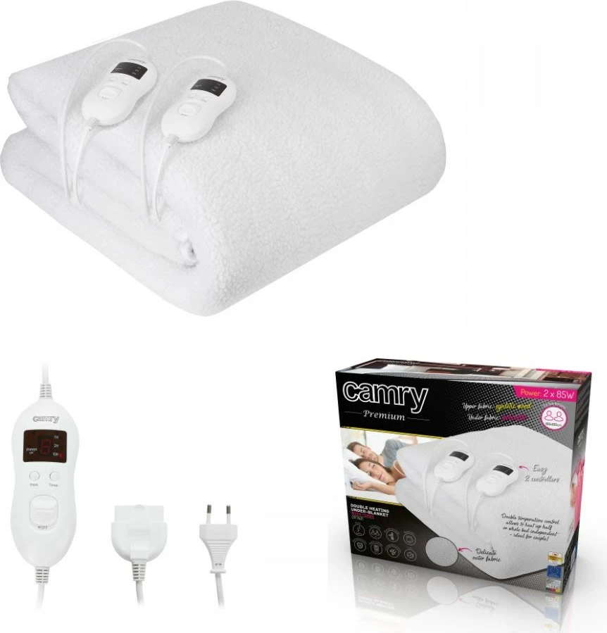 Batanije elektrike Adler CR 7421, 2x 60 W, e bardhë