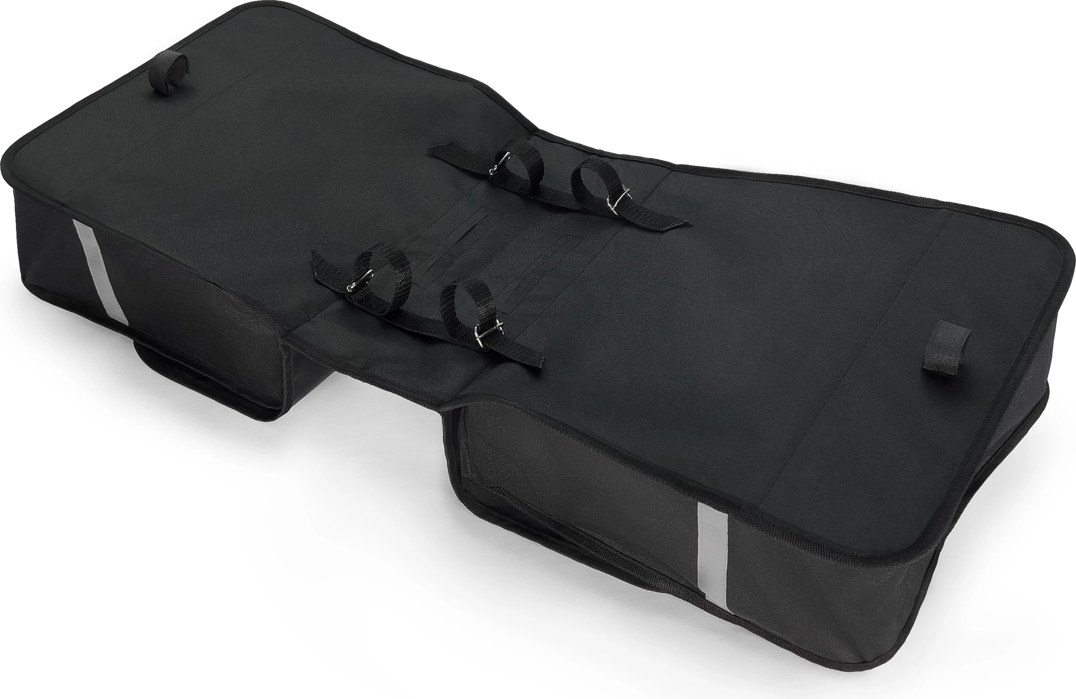 Çantë anësore biçiklete Wozinsky WBB34BK, 28 l, e zezë, set i dyfishtë