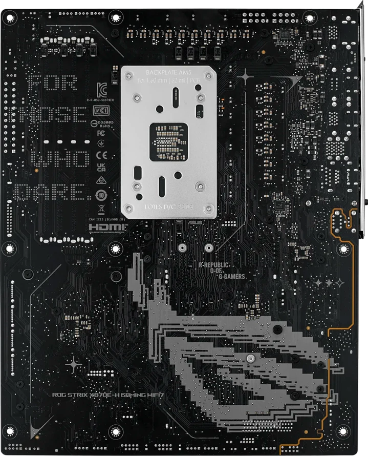 Pllakë amë ASUS ROG STRIX X870E-H Gaming, ATX, AM5, DDR5, WiFi 7, e zezë