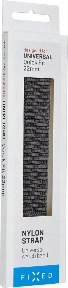 Rrip najloni Fixed FIXNST2-QF22MM-GR QuickFit 22mm, 160-210mm, gri e errët